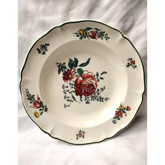Vtg 10" Rimmed Soup Bowl Villeroy & Boch Mettlach Germany Allegretto 1562 - Picture 1 of 5